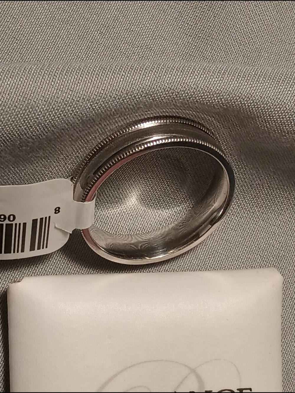 Brilliance Fine Jewelry 5MM Sterling Silver Miligrain Edge Band Ring